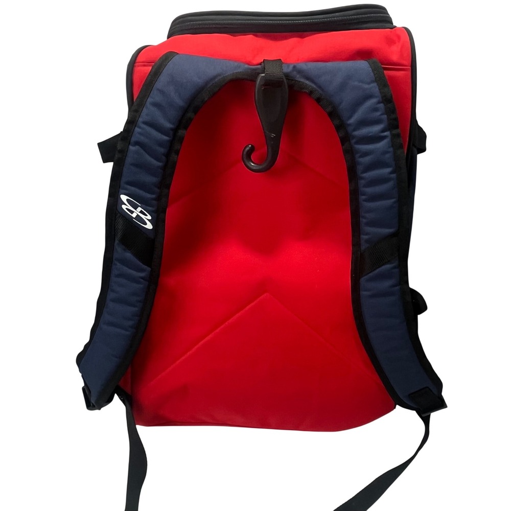 Boombah Red Blue Athletic Equipment Backpack Bat Bag Superpack Baseball - Picture 5 of 7